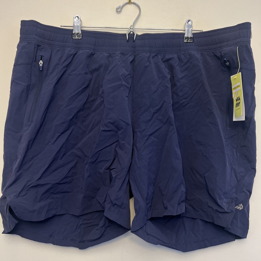 All in motion men's 7" shorts, XXL, blue NWT